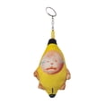 thumbnail image 3 of Colgante de peluche de plátano suave con sonido para bolso, bolso y llave. Estilo un llavero, 3 of 9