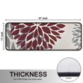 thumbnail image 5 of Kitchen Rugs Sets Of 2,Red and Gray Floral Pattern Anti Fatigue Kitchen Mat Rugs Non Slip Washable,Decorative Kitchen Floor Mats for Kitchen,Sink,Laundry,17"x47"+17"x47", 5 of 5