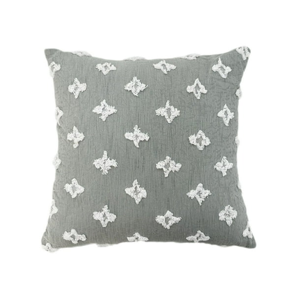 Sofa Vama Ropa de Cama Almohada con diseño de hojas, hierba y flores, transpirable, suave y lavable, para sala de estar o sofá. for Navideño