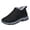 Black, variant on Women's Orthopedic Winter Ankle Boots, Slip On Fur Lined Arch Support Walking Shoes, Waterproof Non Slip Outdoor Cold Weather Snow Booties Black