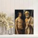 thumbnail image 2 of Qisvanset 12x16 Inch Abraham Sacrifice Sketch Canvas Wall Art, Genesis Biblical Art Catholic Style Home Wall Decor, 2 of 8