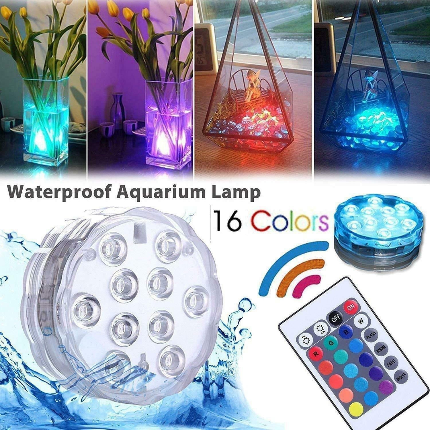 LED Aquarium Light RGB Colorful Submarine Lamp Fish Tank Aquarium