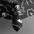 thumbnail image 5 of Halloween Skeleton Coffin Pattern Square Tablecloth,Waterproof Square Table Cover,Wipeable Spillproof Washable Table Cover for Home Kitchen Party Decor 52"x52"(132x132cm), 5 of 6