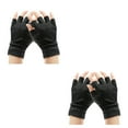 thumbnail image 4 of Qarigey Experimente los beneficios de los guantes de compresión Guantes sin dedos de terapia magnética compactos y livianos black black dot punto negro negro 2Conjunto, 4 of 6