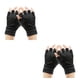 thumbnail image 4 of Qarigey Experimente los beneficios de los guantes de compresión Guantes sin dedos de terapia magnética compactos y livianos black black dot punto negro negro 2Conjunto, 4 of 6