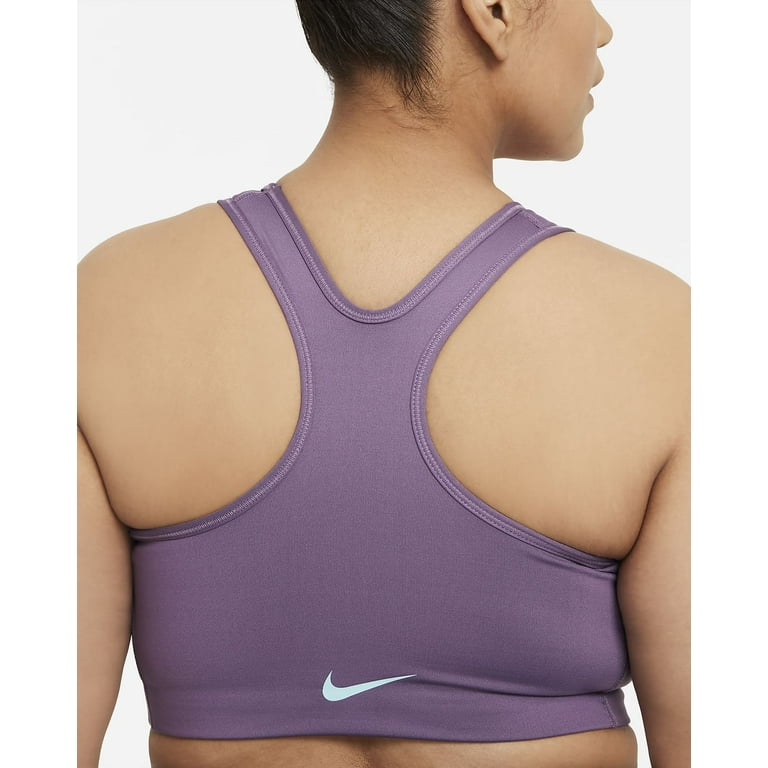Nike Women's dri-fit Swoosh mid Support Sports Bra Plus Size 3x laser blue