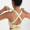 thumbnail image 5 of Strappy Yoga Sports Bras for Women Padded Criss-Cross Back Tank Tops, 5 of 5