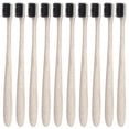thumbnail image 3 of Paquete de 50 cepillos de dientes biodegradables de paja de trigo, listos para viajar con tubos, kit de cuidado bucal ecológico, colores primarios, 3 of 8