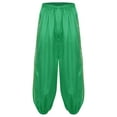 thumbnail image 5 of Eandarui Womens Halloween Desert Princess Pants Loose Bloomers Trousers Belly Dance Harem Pants Green S, 5 of 7