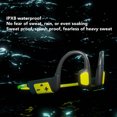 thumbnail image 6 of NFTIGB Open Ear Headset 32GB Memory Bone Conduction Swimming Diving Sports Headphones, IPX8 Waterproof Wireless Bluetooth 5.3 Earphones, Lightweight Silicone Magnetic Charging, Yellow, 6 of 9