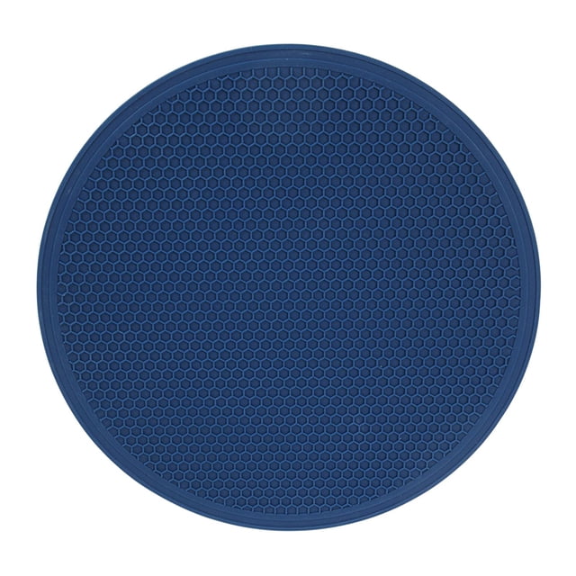 Heat Resistant Oven Mat, Non-Stick Rotating Baking Mat, Large Silicone Pan Pads, blue
