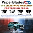 thumbnail image 2 of 2025 Kia Seltos Beam Wiper Blades Wipers w/1yr Warranty (Set of 2) (WiperBladesUSA), 2 of 5
