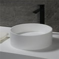 thumbnail image 1 of ALFI ABRS15R 15 Po Ronde Solide Surface Résine Évier&44; Blanc Mat, 1 of 3