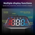 thumbnail image 4 of LC-dolida GPS Speedometer, Universal Car Head Up Display with 360° Adjustable Mount & LED Large Screen, Overspeed Alarm Compass & Auto Brightness, 7 RGB Modes & Real-Time MPH/KMH for All Vehicles, 4 of 9