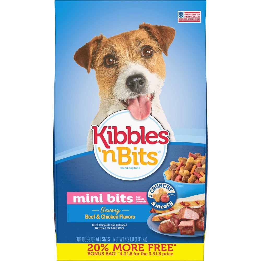 Kibbles 'n Bits Small Breed Mini Bits Savory Beef & Chicken Flavor Dog