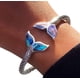 thumbnail image 4 of Pulseras para mujer, regalos para mujer, pulsera de cola de sirena, pulsera con apertura, joyería para niñas, regalo, pulsera de acero inoxidable, 4 of 5