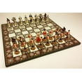 thumbnail image 2 of American Revolutionary War Chess Set W/ 17" Mosaic Color Board Independence, 2 of 8