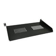 thumbnail image 1 of FixtureDisplays® Cantilever Server Shelf Vented Shelves Rack Mount 19 Inch 1U Black 10 Inches (250mm) deep 10042, 1 of 1