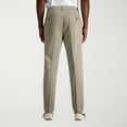 thumbnail image 2 of Men's Haggar® Wrinkle Free Performance Khaki Slim Fit Flat Front Pants Color: Heather Gray Size: 34X29, 2 of 4
