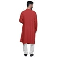 thumbnail image 2 of Atasi Rayon Slub Full Sleeve Kurtas Solid Chinese Collar men Kurta, 2 of 7
