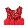 thumbnail image 5 of Dewadbow Sequins Kids Baby Flower Girl Dress Tutu Party Dress Wedding Bridesmaid Dresses, 5 of 5