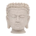 thumbnail image 3 of Maceta decorativa con forma de cabeza de Buda, ideal para plantas de interior. Regalo . Jarrón gris decorativo para flores, centro de mesa. Altura 106 cm, 3 of 9