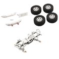 thumbnail image 3 of Juego de Chasis de Aleación RC, Escala 1:12 Duradera para SCX24 RC, Accesorios de Actualización , Piezas de Repuesto Plata Macarena Chasis de coche trepador RC, 3 of 6