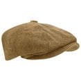 thumbnail image 1 of Mens Wool Blend Herringbone 8 Panel Newsboy Cap, 1 of 1