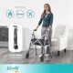 thumbnail image 2 of Andador plegable ligero Stander EZ Fold-N-Go para personas mayores y adultos, con ruedas de 15 cm, deslizadores y bolsa organizadora, color rosa real, 1 unidad, 2 of 5