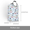 thumbnail image 3 of Picia Swimming Shark Laundry Basket With Handles Laundry Hamper Toys Storage Organizer Foldable Bucket Washing Bin Dirty Clothes Bag For Home Bathroom Bedroom Dorm, 3 of 6