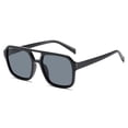 thumbnail image 1 of Gafas de sol de doble haz cuadradas personalizadas estilo coreano gafas de sol de moda retro de alta calidad a prueba de rayos UV forma cóncava discoteca salto, 1 of 5