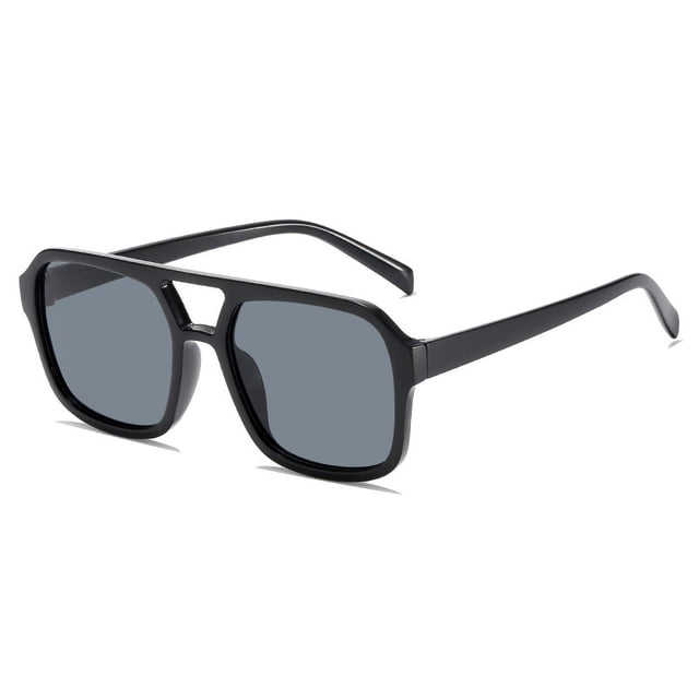 Gafas de sol de doble haz cuadradas personalizadas estilo coreano gafas de sol de moda retro de alta calidad a prueba de rayos UV forma cóncava discoteca salto