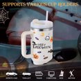thumbnail image 6 of Ochapa 40 oz Halloween Tumbler With Handle And Straw, Double Wall Stainless Steel Water Bottle With Lid and Straw Travel Coffee Mug, Halloween Gifts For Women Men Kids, 6 of 7