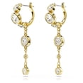 thumbnail image 3 of Pendientes Swarovski Imber Drop con forma de miniaro con cristales en tono dorado, 3 of 4