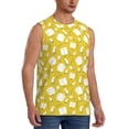 thumbnail image 2 of Uemuo Tulips Flowers Pattern Men's Sleeveless T-Shirt,Muscle Athletic Tank Top, Moisture-wicking Quick-dry Breathable Classic Tee Top for Gym Run Outdoor Sports-Medium, 2 of 8