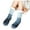 Blue, variant on HAiming Women's Fuzzy Slipper Socks Winter Warm Thick Fleece Lined Cozy Soft Color Block Christmas Home Grips Socks