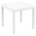 thumbnail image 1 of Siesta ISP875-WH Table à Manger Carrée de 31 Po en Résine Orlando Aspect Osier Blanc, 1 of 4
