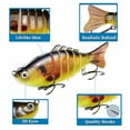 thumbnail image 5 of Mr.Garden 3.9" Fishing Lures Yellow Multi Jointed Swim Baits Outdoor Fishing Gear for Bass Pike Fit Saltwater and Freshwater, 5 of 5