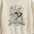 thumbnail image 2 of Marvel - Sketch Spider-Man - Women's Oversized Fleece Crew Sweatshirt, 2 of 4