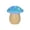Blue, variant on Mushroom Shaped Humidifier with Colorful Night Light, USB Powered Aroma Diffuser for Bedroom Desk, Small Humidifier for Home Office