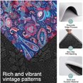 thumbnail image 3 of Blue Pioneer Flower and Paisley Pattern Kitchen Rugs Sets Of 3,Kitchen Runner Rugs Non Skid Washable,Decorative Kitchen Floor Mats for Kitchen,Sink,Laundry,17"x30"+ 17"x47" + 17"x59", 3 of 6
