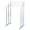 Chrome, variant on Kingston Brass SCC8287 Edenscape 33-3/16 Inch Freestanding Pedestal 3-Tier Towel Rack in Brushed Brass