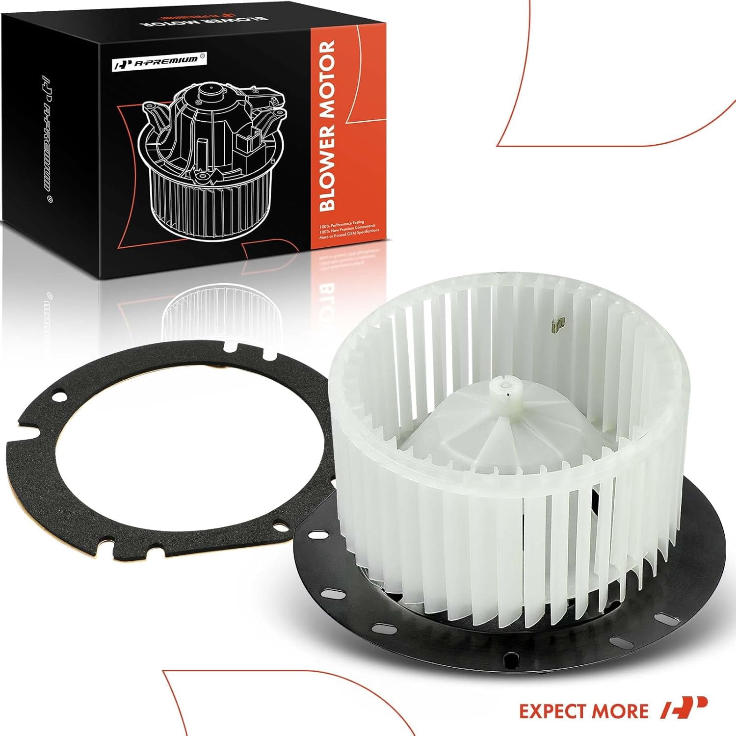 A-Premium Heater Blower Motor with Fan Cage Replacement for Ford E-150 2002-2014 E-250 E-350 Econoline E-450 E-550 Super Duty