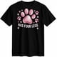 thumbnail image 4 of Cute Pawprint Women's T-Shirt, Short Sleeve Tee Shirts Casual Tops Watercolor Crewneck T Shirt for Women, 4 of 8