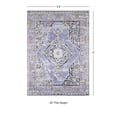 thumbnail image 3 of Contemporary Home Living 3.25' x 5' Medallion Geometric Area Throw Rug - Lavender and Gray, 3 of 7