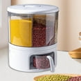 thumbnail image 2 of Dispensador de cereales, contenedor de alimentos, organización hermética giratoria de 360  degree, dispensador de alimentos secos, cubo de arroz para granos, 2 of 8