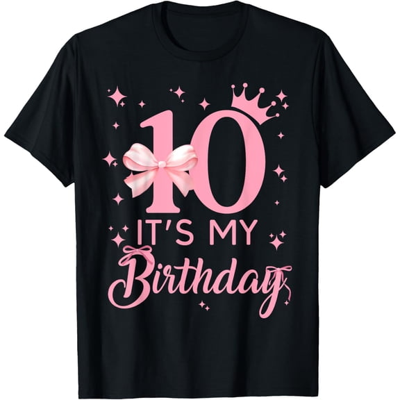 It's My 10th Birthday Aesthetic Pink Bow Coquette