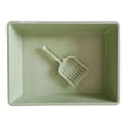 thumbnail image 1 of DOLITY Cat Litter Box Pet Litter Tray Toilet Litter Pan Kitty with Green, 1 of 7