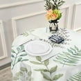 thumbnail image 6 of Coolnut 60" Leaf Round Tablecloth, Waterproof Tablecloth Stain Resistant and Wrinkle Decorative Patio Table Cloths for Kitchen Dinning Room Party Home Garden Picnic, 6 of 7