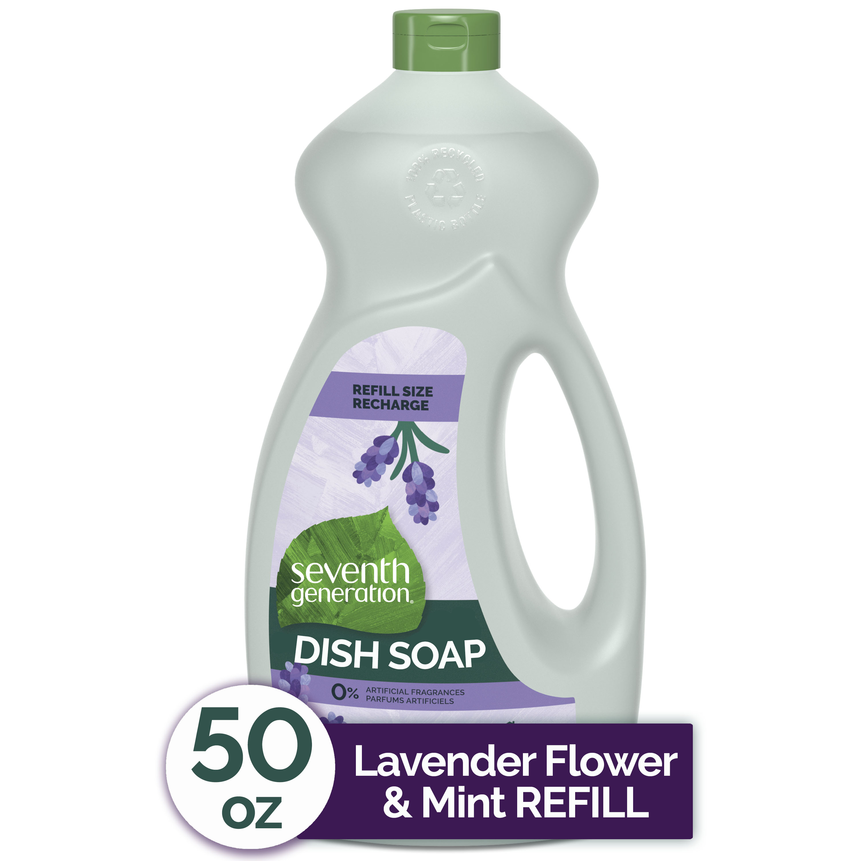 Seventh Generation Lavender Floral & Mint Dish Liquid Soap, 50 oz